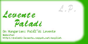 levente paladi business card